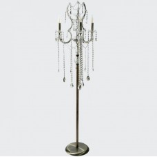 Ορθοστάτης 3xE14 Μεταλλικός Κρύσταλλο σε Οξυντέ 45351-O